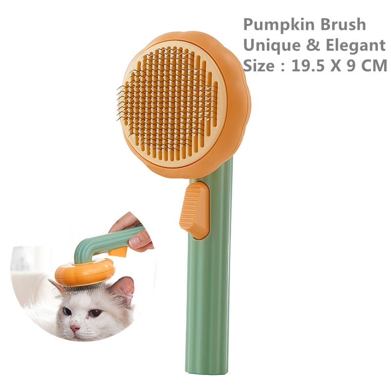 Pumpkin Pet Hair Brush